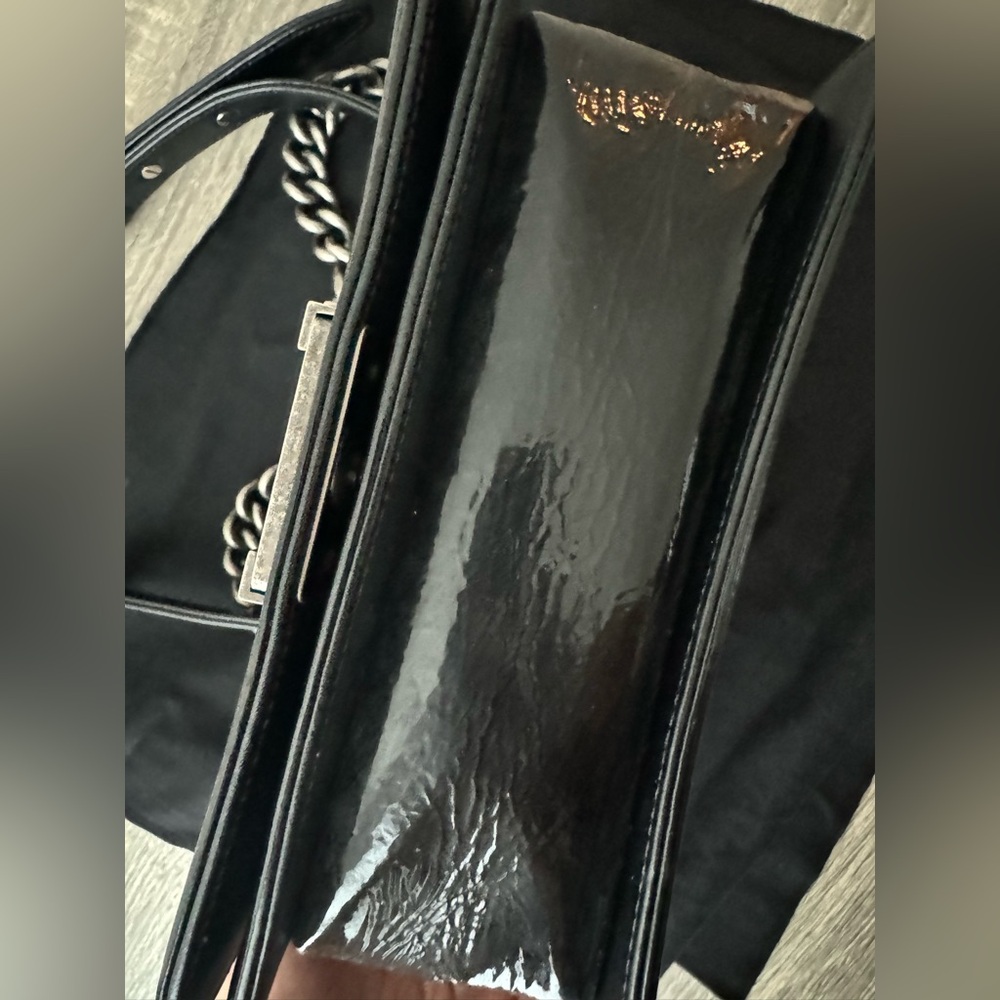 Authentic Chanel Boy Flap Bag Python, Small - image 4